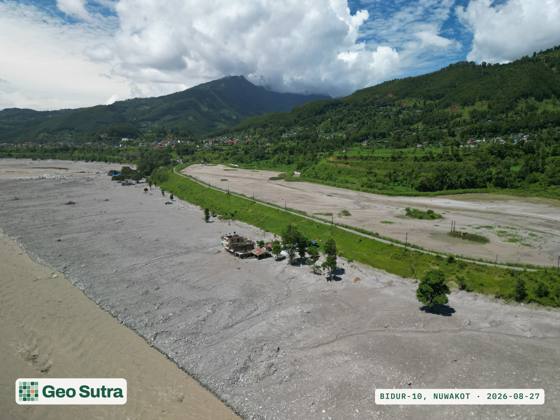 Aerial survey, Bidur-10, Nuwakot, 27 August 2026